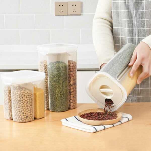 Quadrant Food Holder airtight food storage container divider cereal beans snacks pantry style degree sg singapore