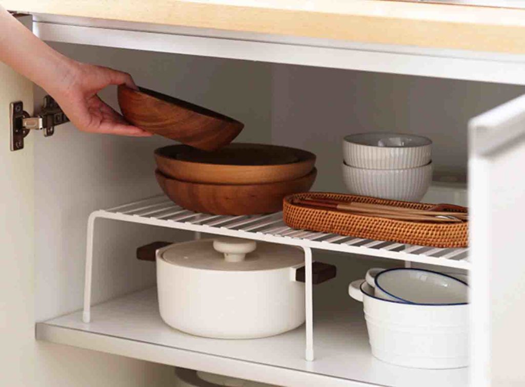 Extendable Kitchen Rack Organizer Cabinet Tabletop Organiser Pot Pans Utensils Holder Style Degree Sg Singapore