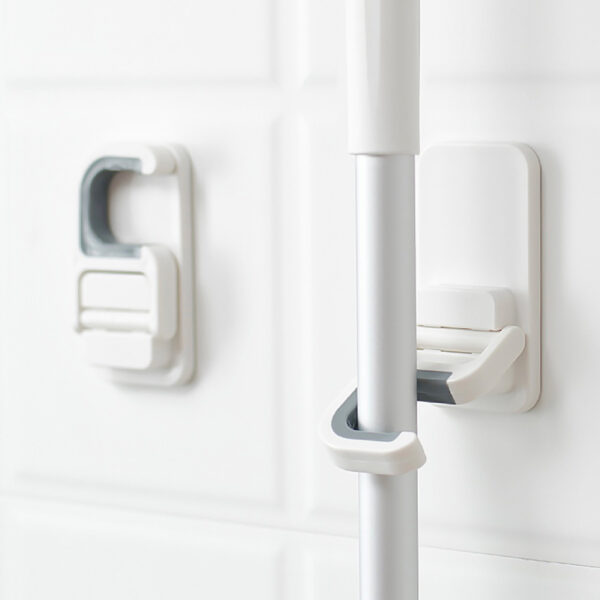 Easy Mop & Broom Wall Holder Griper Mount Bathroom Kitchen 3M Style Degree Sg Singapore