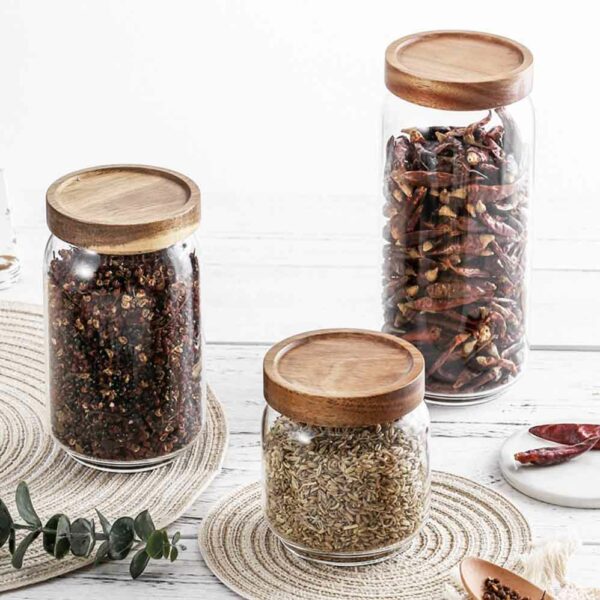 Scandinavian Airtight Glass Food Jar Holder Pantry Kitchen Snacks Style Degree Sg Singapore