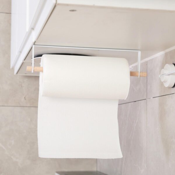 Scandinavian Under Cabinet Towel & Mugs Holder (With Hooks) Kitchen Towel Accessories Organizer Organiser Style Degree Sg Singapore