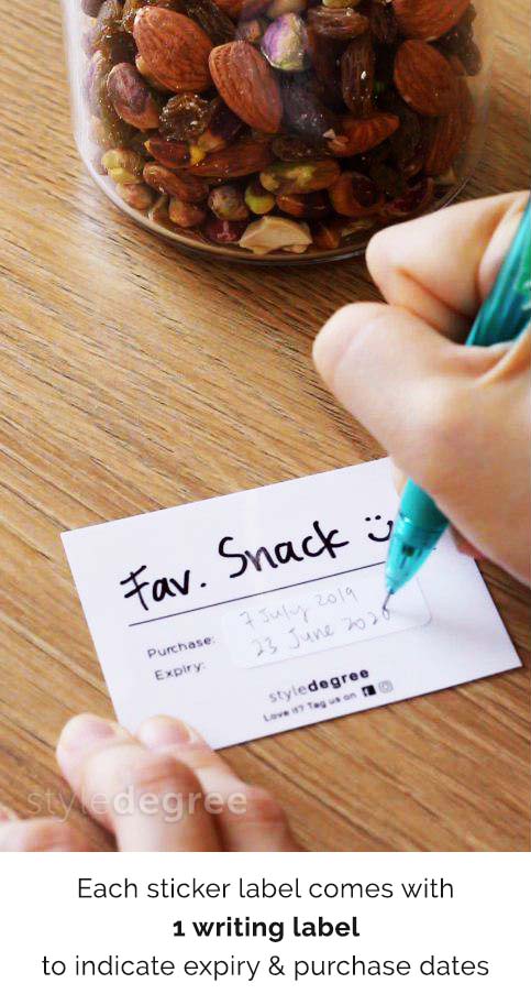 Pantry Sticker Labels Container Holder Sticker Labels Style Degree Sg Singapore