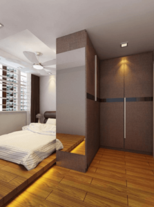 L shaped wardrobe hdb master bedroom design ideas singapore, Master bedroom interior design, Master bedroom design tips, Style Degree, Singapore, SG, StyleMag