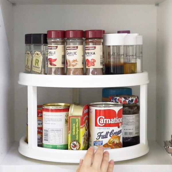 Multi-Tier Lazy Susan Turntable Kitchen Cabinet Fridge Pantry Style Degree Sg Singapore