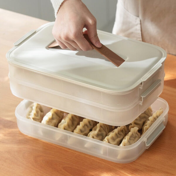 Seafood Dumpling Stackable Freezer Container Fridge Food Storage Kitchen Organization Style Degree Sg Singapore