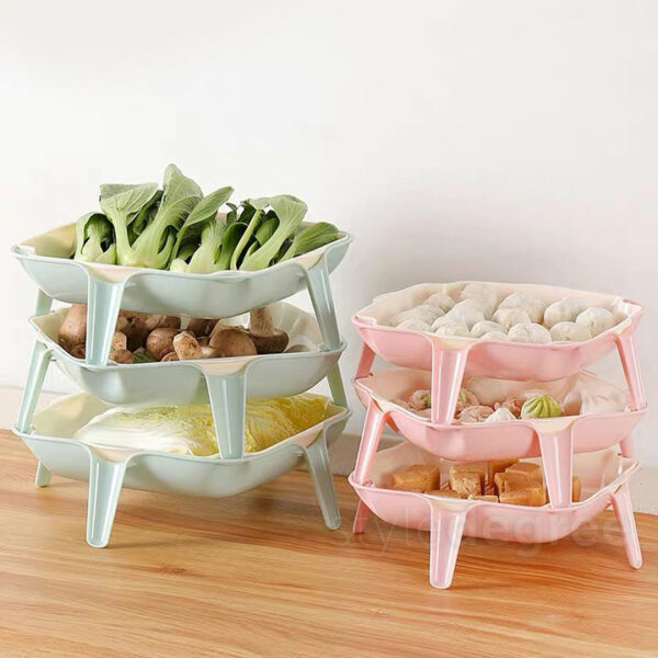 Stackable Steamboat Platter Hotpot Plates Plate Holder Dining Chinese New Year CNY Style Degree Sg Singapore