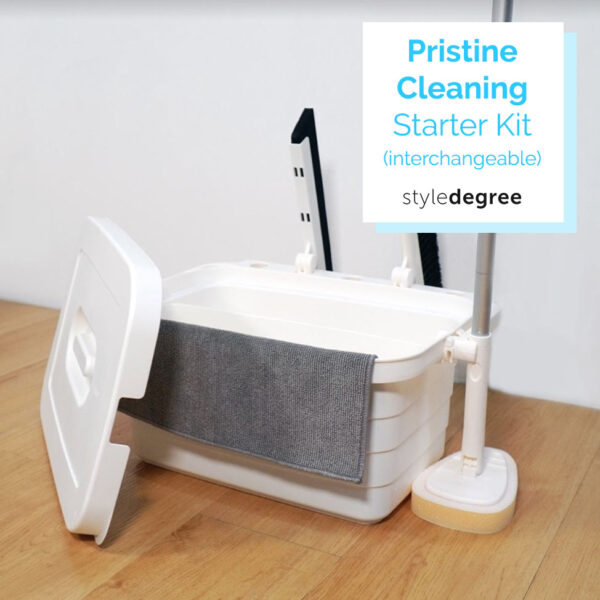 Pristine Interchangeable Cleaning Kit Tools Mop Broom Cleaner Scrub Sponge Set Style Degree Sg Singapore