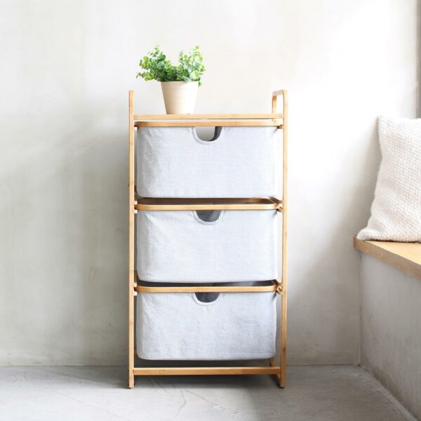 Gaia 3-tier Storage Drawer Organizer Bedding Shelving Rack Style Degree Sg Singapore