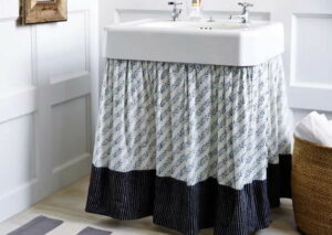 Conceal bathroom piping with a sink skirt, Hide sink piping with a sink skirt, Style Degree, Singapore, SG, StyleMag.