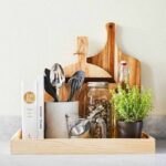 Kitchen tray with chopping board, Kitchen tray with wood tray and cooking book, Style Degree, Singapore, SG, StyleMag.