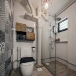 Leave bathroom piping offwhite color, Match piping paint color with white bathroom wall, Style Degree, Singapore, SG, StyleMag.