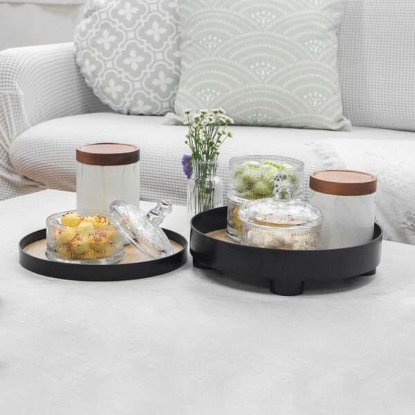 Kitchenware Round Serving Tray Round Decorative Tray Wood Round Tray Round Tray Singapore Cabinet Tray Organizer Style Degree Sg Singapore