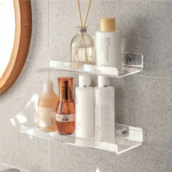 Acrylic Wall Shelf Cosmetic Shelf Organizer Clear Skin Care Organizer Bathroom Organizer Bathroom Rack Bathroom Essentials Style Degree Sg Singapore