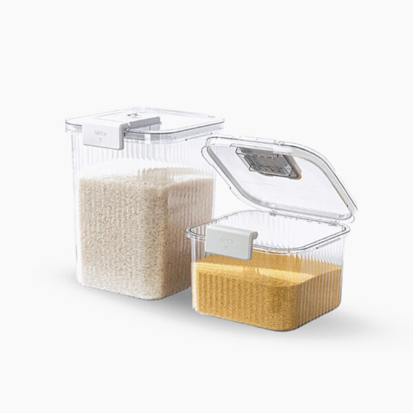 Classy Fluted Airtight Rice Box Airtight Rice Container Rice Storage Container Tupperware Rice Container Style Degree Sg Singapore