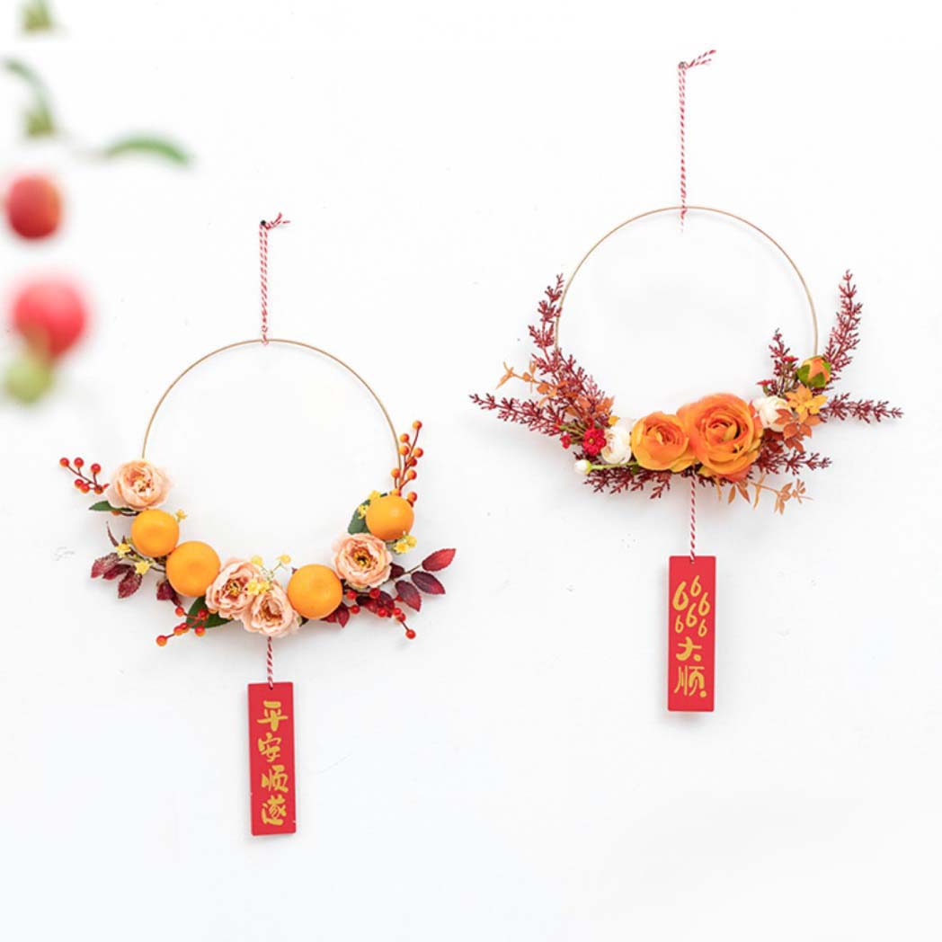 Exquisite CNY Wall Wreath chinese lunar new year style degree sg singapore
