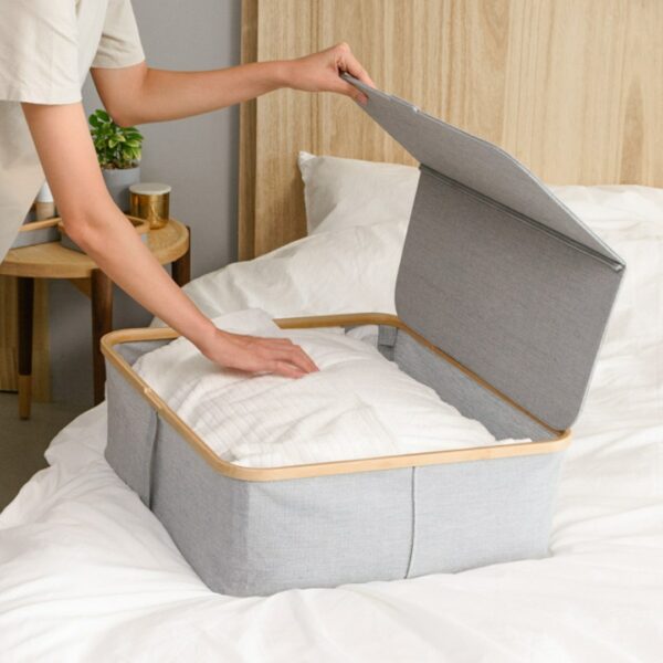 Gaia Underbed Collapsible Storage Box With Lid Underbed Storage Bags Underbed Storage Drawers With Handles Fabric Underbed Storage Style Degree Sg Singapore