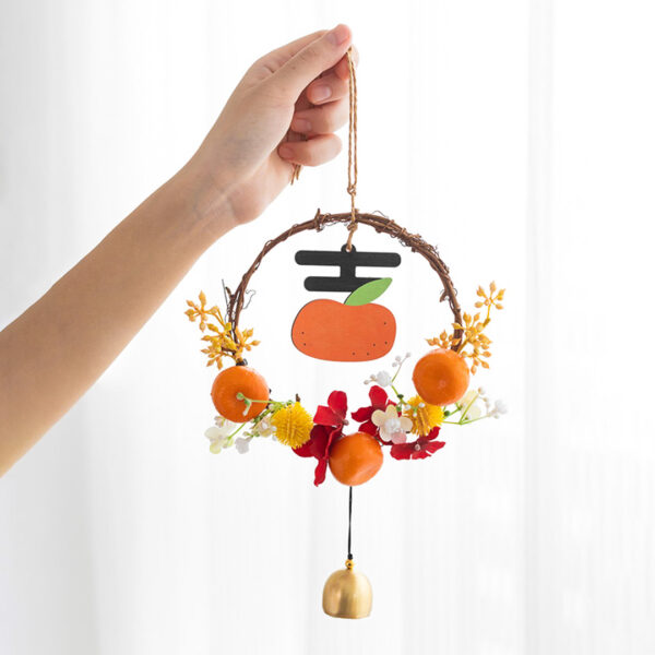 Auspicious Wind Chime & Wall Decor CNY Wall Decorations Wall Decor Modern CNY Wall Decor Flower Chinese New Year Wall Wreath Singapore Sg Style Degree