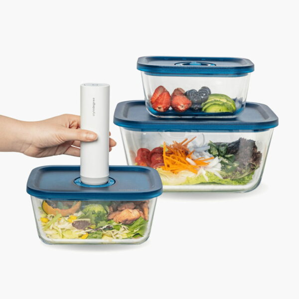 Freshly™ Vacuum Food Storage Container Airtight Food Storage Container Leakproof Dishwasher Safe Oven Safe Glass Storage Container BPA free food storage container Vacuum Food Containers Style Degree Singapore Sg