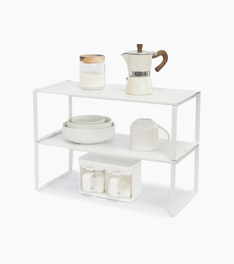 Extendly™ Kitchen Shelf & Countertop Rack Kitchen Countertop Organizer Countertop Shelf for Kitchen Extendable Kitchen Rack Organizer Shelf Riser For Plates Bowls Inside Cabinet Kitchen Rack To Maximise Organizer Space Style Degree Singapore Sg