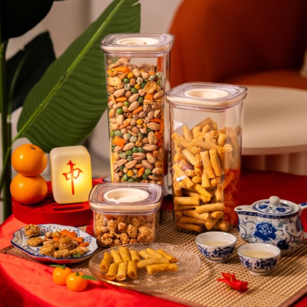 ClarityTwist™ Airtight Container Dry Food Storage Containers Set Kitchen Pantry Storage Container BPA free disherwasher safe Fridge Container With Labels Pantry Sticker Labels Singapore Sg Style Degree